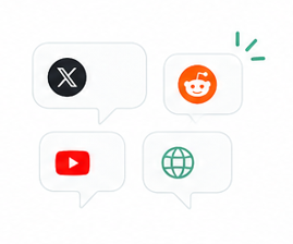 Social media monitoring illustration